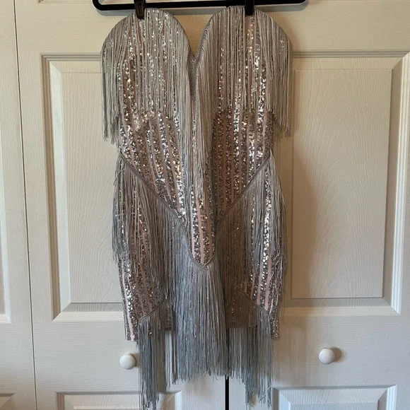 Fashion Nova | Dresses | Fashion Nova Luxury Flapper Silver Party Dress | Poshmark Fashion Nova | Dresses | Fashion Nova Luxury Flapper Silver Party Dress | Poshmark